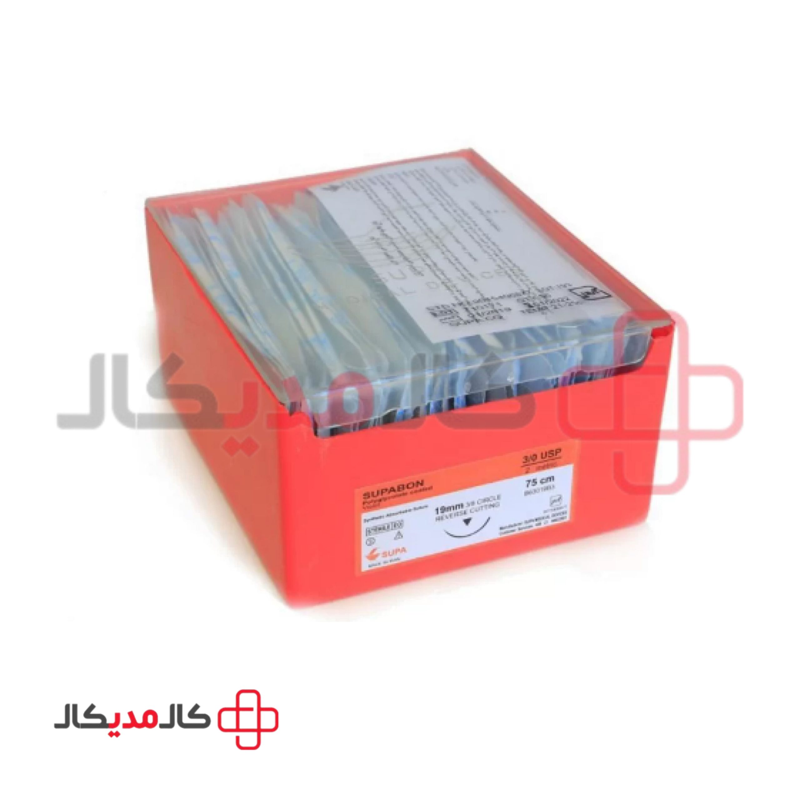 نخ بخیه ویکریل (سوپابن) با سوزن سوپا — تصویر ۲